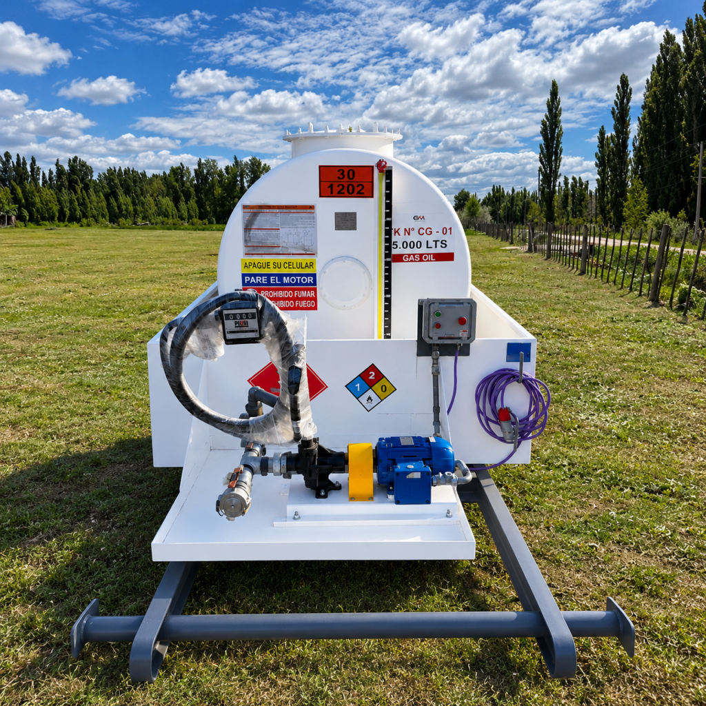 Cisterna de gas oil 5m³