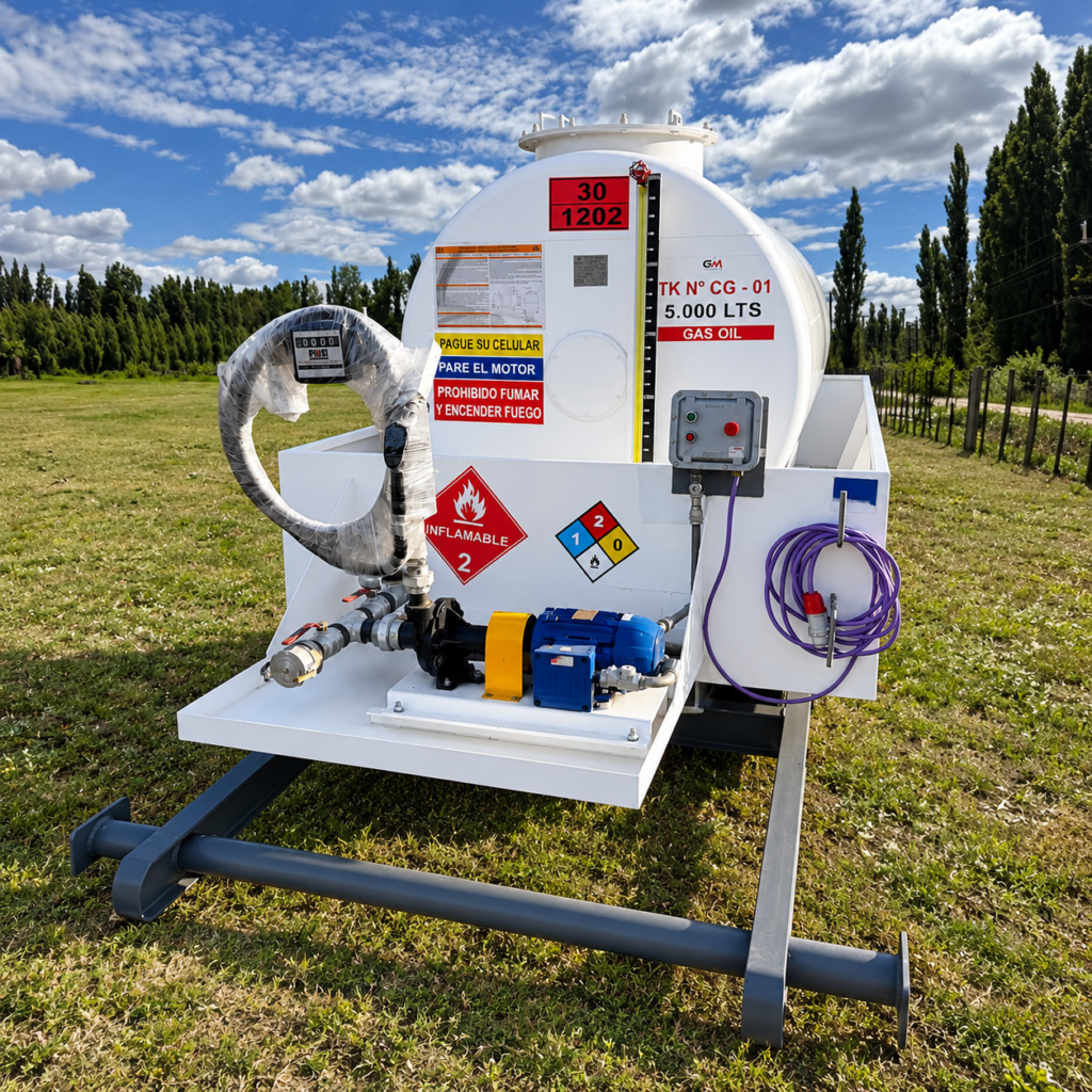 Cisterna de gas oil 5m³